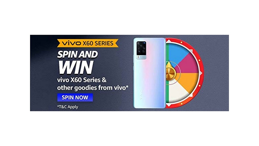 Amazon Vivo X60 Series Spin and Win Quiz
