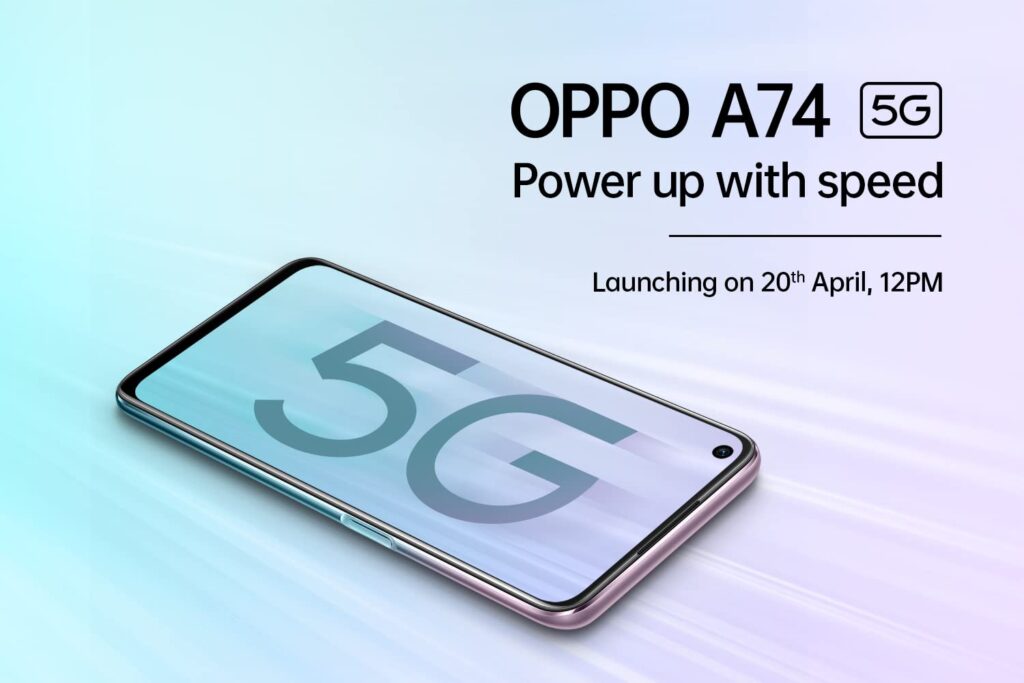 Oppo A74 5G Launching on 20th April in India - Full Specifications