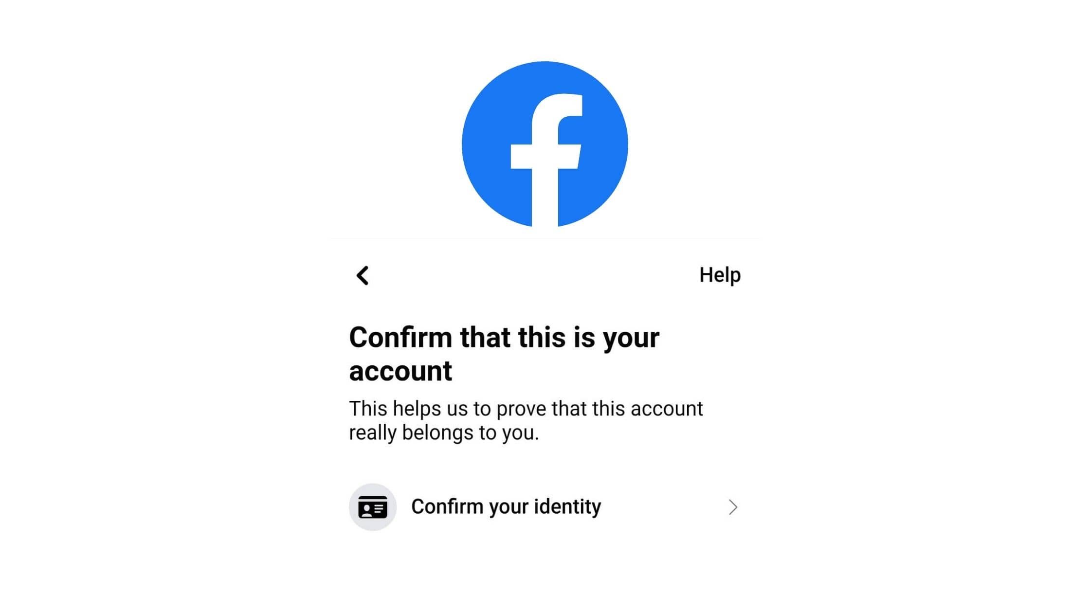 How to Fix Please Confirm Your Identity on Facebook