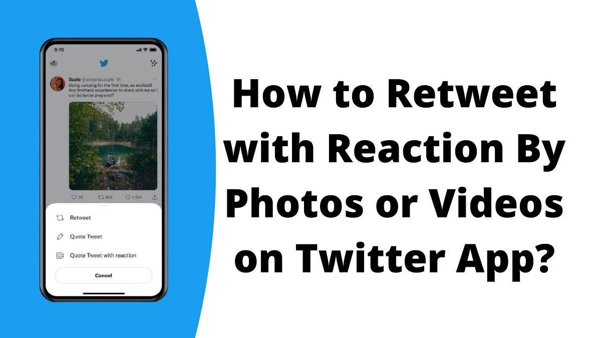 How to Retweet with Reaction By Photos or Videos on Twitter App