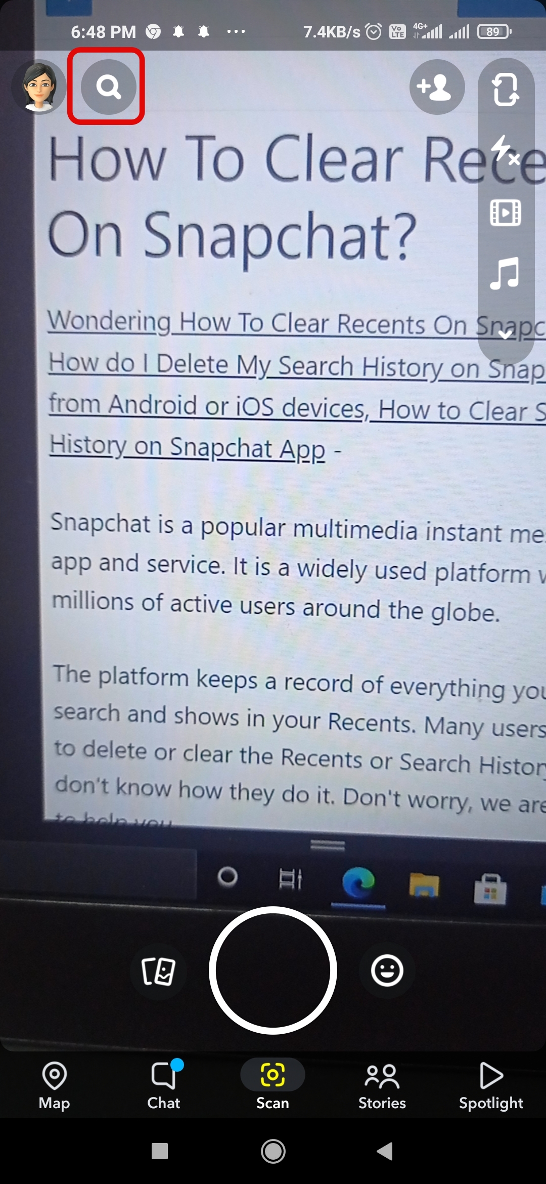 How To Delete Search History On Snapchat?