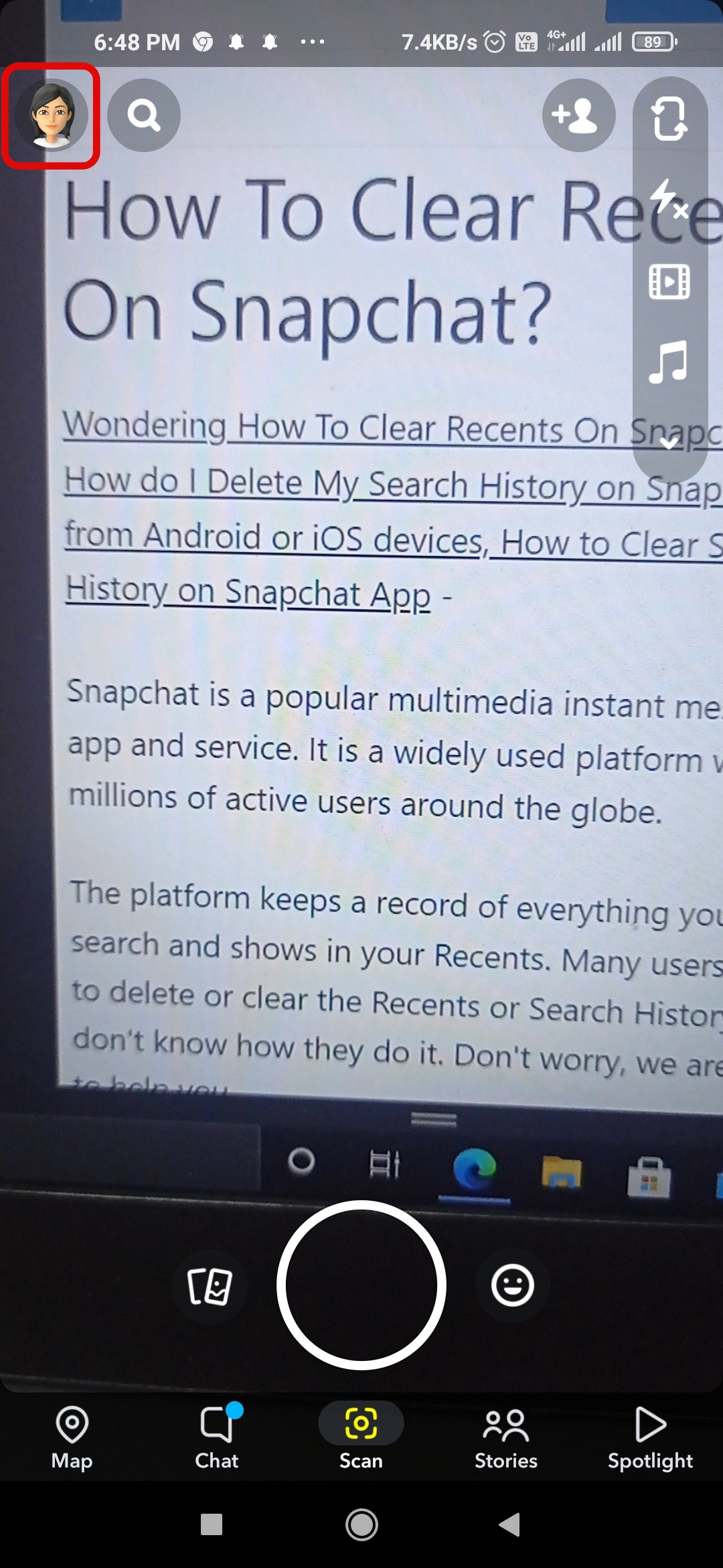 How To Clear Recents On Snapchat?