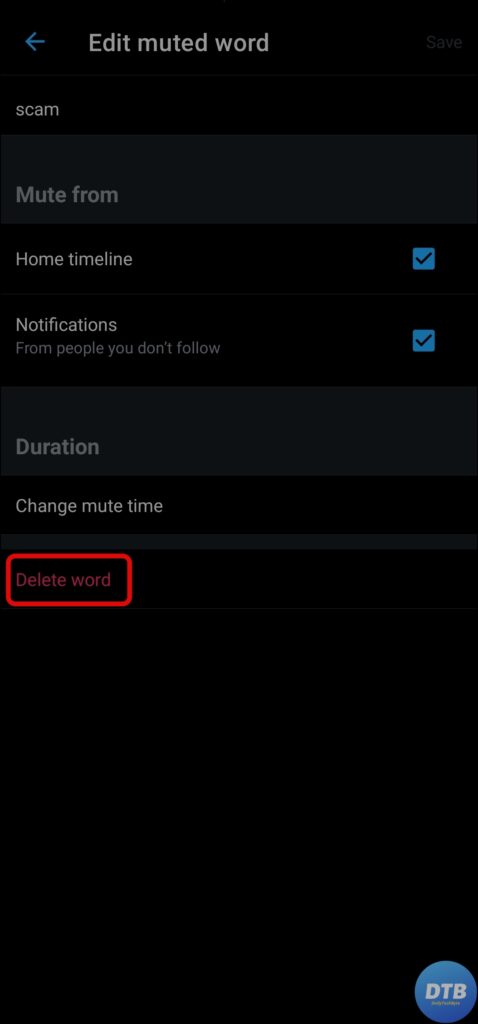Mute Words on Mobile to Stop Spam Replies on Twitter