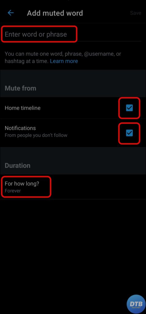 Mute Words on Mobile to Stop Spam Replies on Twitter