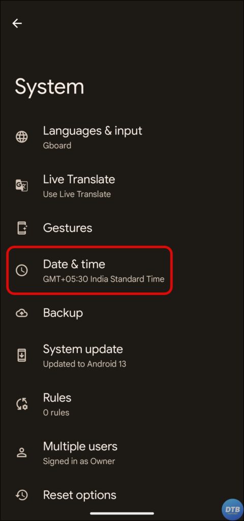 Correct Date and Time