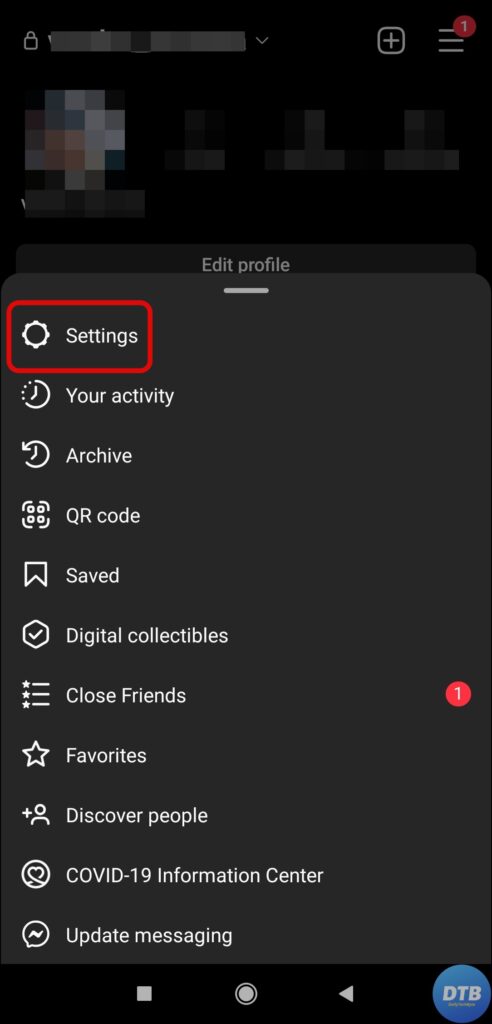 Instagram Settings Android