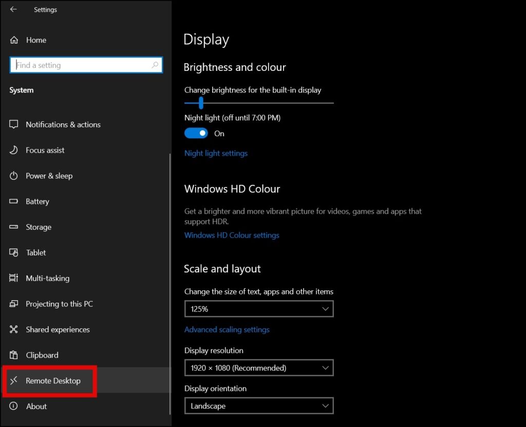 Turn ON Remote Desktop in Windows 11 from Settings