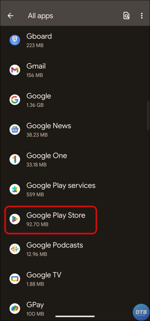 Clear Play Store Cache Data to Fix Waiting For Download Issue in Play Store