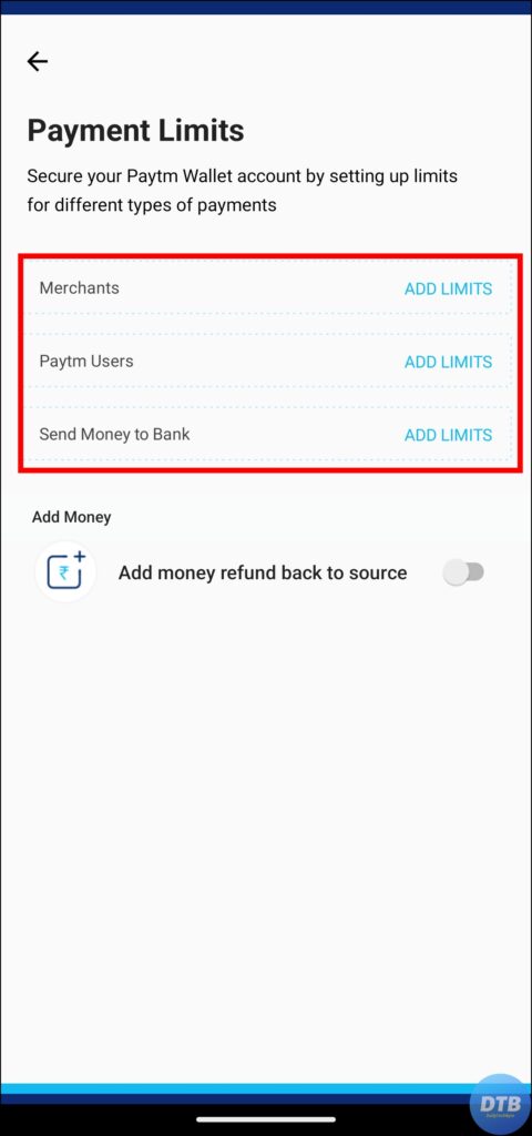 Set Limits on Your Paytm Wallet Transactions